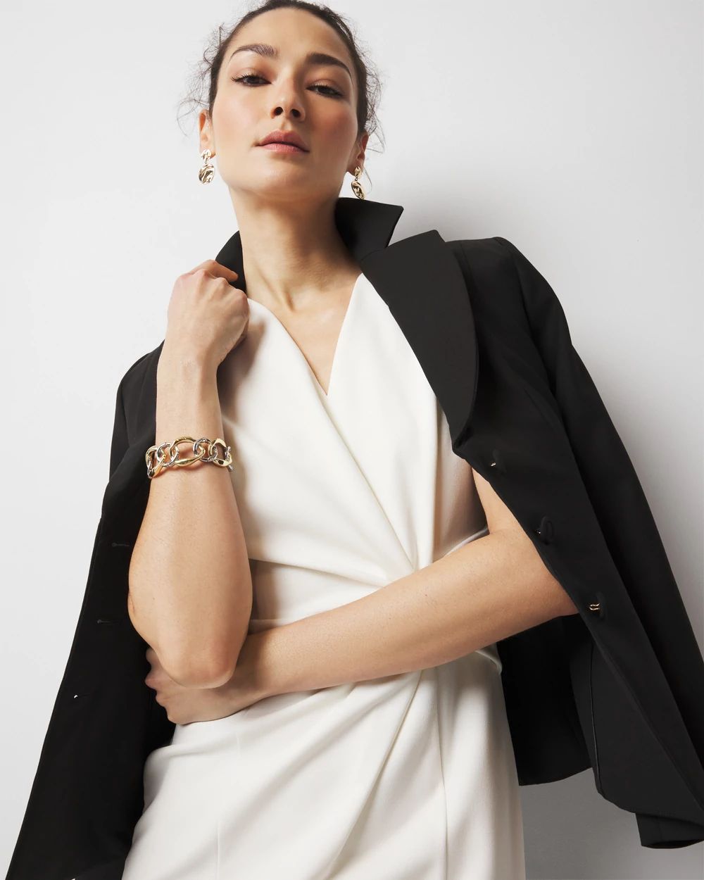 Petite Twist Detail Sheath Dress | White House Black Market